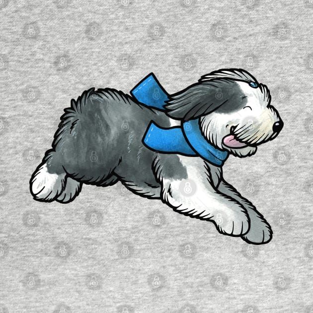 Old English Sheepdog by animalartbyjess